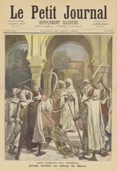 Tribal chiefs swearing their loyalty to the Sultan of Morocco